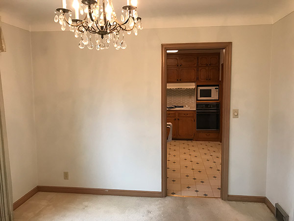 Minneapolis-Richfield-Remodel-Oliver-Ave-Kitchen-remodel-before-the-wall-was-removed-in-dining room